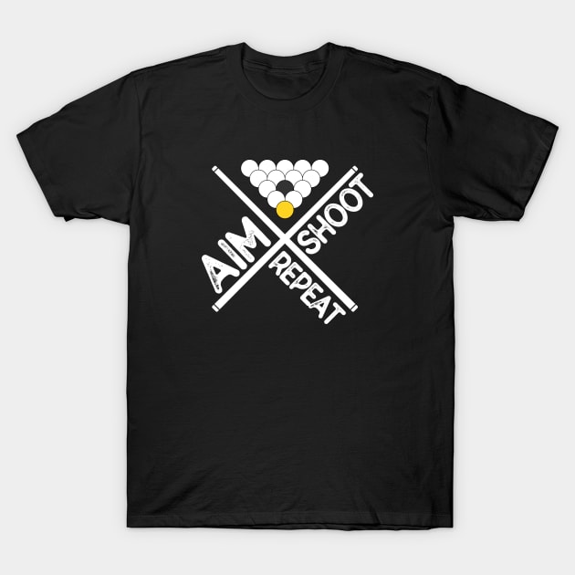 Billiards Player Gift T-Shirt by PixelArt